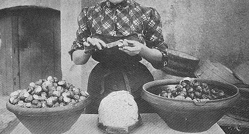 Slakken worden beboterd - met een mes