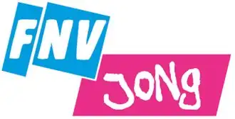 Het logo van FNV Jong