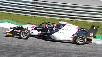 Léna Bühler op de Red Bull Ring in 2021.