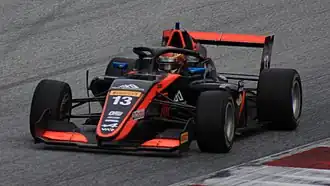 Joshua Dufek op de Red Bull Ring in 2022.