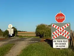 Overweg bij Saint-Laurent-de-la-Prée