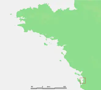 Kaart van Île Madame