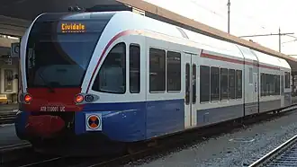 treinstel ATR 110 001 te Udine