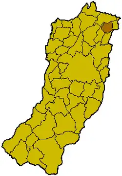 Locatie van Fabbrico in Reggio Emilia (RE)