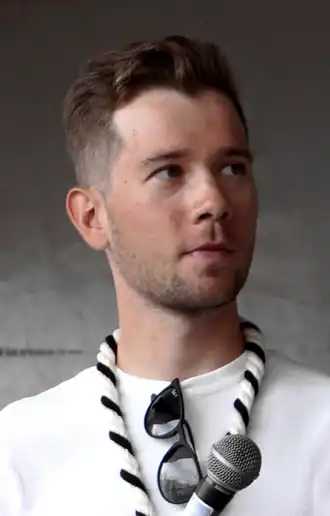 Van den Bossche tijdens een huldiging in 2024.