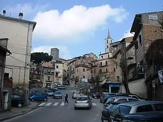 De straat Via Roma in Fabrica di Roma