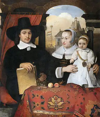 Portret van Willem van der Helm met zijn vrouw en zoon (Barent Fabritius, 1656, Rijksmuseum, Amsterdam)