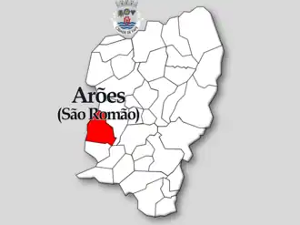 Kaart van São Romão de Arões