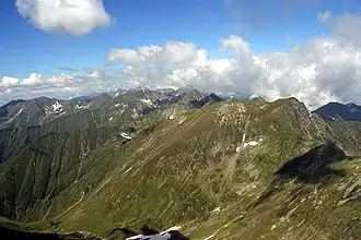 Het Făgărașgebergte met de Moldoveanu