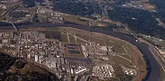 Luchtfoto van Fairfax Assembly vanuit het zuiden in september 2007.