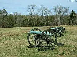 De artillerie op het slagveld