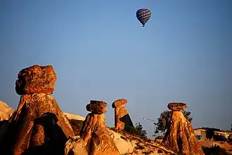 Aardpiramides in Cappadocië
