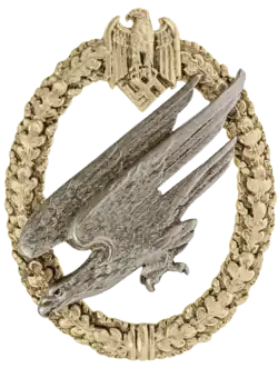 Voorzijde van het insigne.