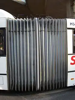 Vouwbalg van een gelede bus (Mercedes-Benz O405 GN2)
