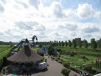 Gezien vanaf de glijbaan