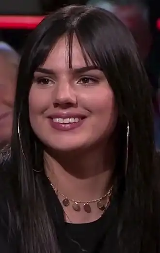 Famke Louise bij De Wereld Draait Door in 2018