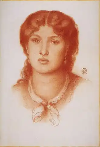 Fanny Cornforth, door Rossetti, 1868