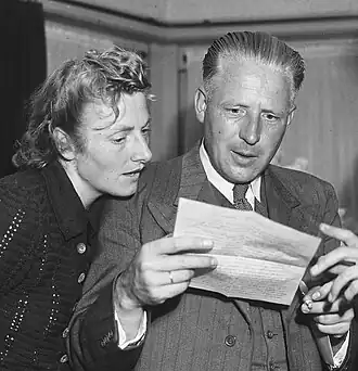 Fanny en Jan Blankers in 1948