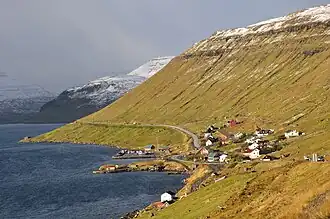 Skipanes aan Skálafjørður