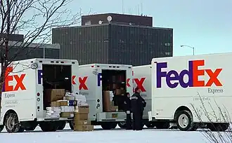Vrachtwagens van FedEx