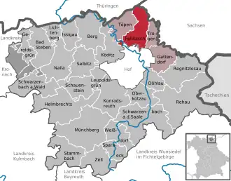 Kaart van Feilitzsch