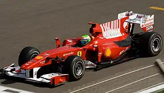 Felipe Massa in de F10, Bahrein International Circuit