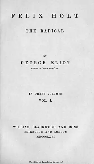 Titelblad van de eerste editie