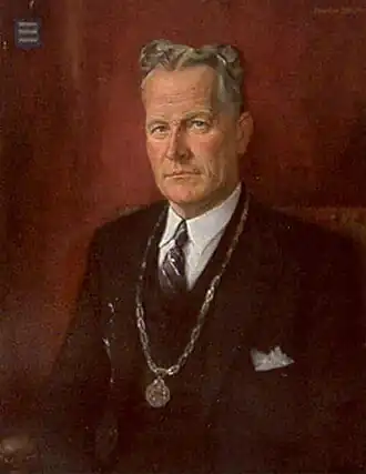 Felix von Heijden als burgemeester van Rosmalen, 1948