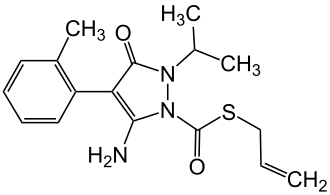 Structuurformule van fenpyrazamine