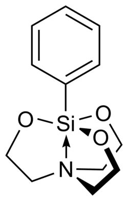 Structuurformule van fenylsilatraan