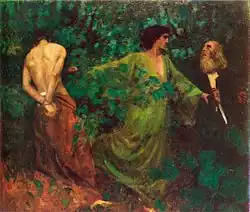 Abraham beveelt Sara Izaak los te laten( 1901)