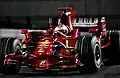 Ferrari-rijder Kimi Räikkönen in 2008.