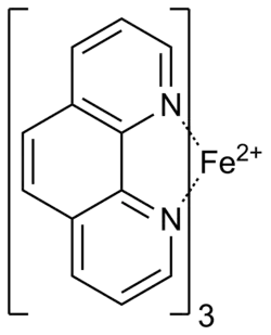 Structuurformule van ferroïne