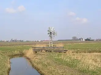 De windmotor van Ferwerd in 2009