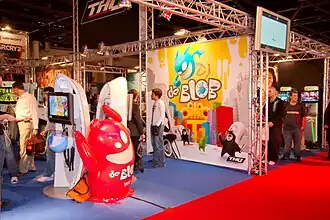Stand voor De Blob op het Festival du jeu video 2008