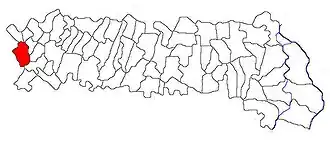 Kaart van Fierbinți-Târg