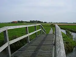 Blik richting Arwerd vanaf het Hoogholtje over het Godlinzermaar