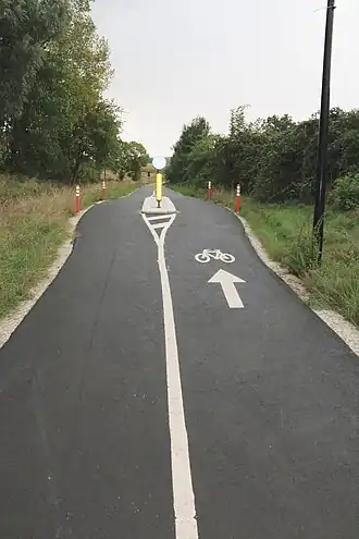 Fietssnelweg F417 in Elene (Zottegem)