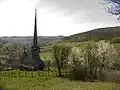 Roemeense kerk van Fildu de Sus / Alsófüld (in het district Sălaj) gebouwd in de achttiende eeuw.