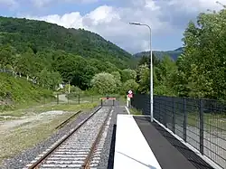 Huidig eindpunt bij Niederbronn-les-Bains.