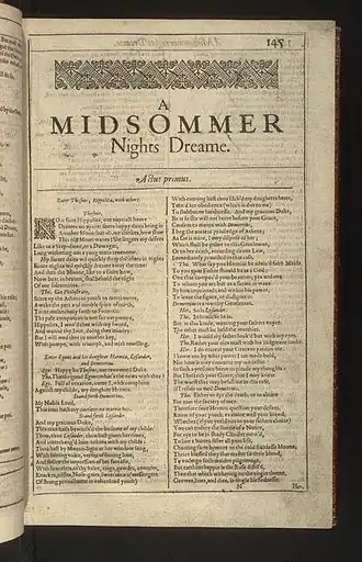 First Folio-druk uit 1623