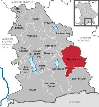 Kaart van Fischbachau