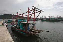 Vissersboot in Sibolga, 2003