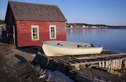 Een traditioneel houten gebouw