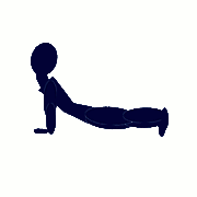 omlaag- en omhoogkijkende hondoefening