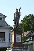 Standbeeld van Florian Szobor in Nagybárkány
