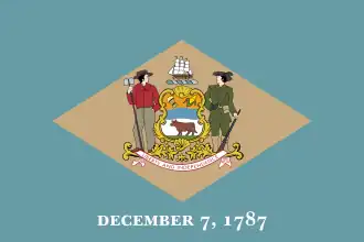 ? Vlag van Delaware