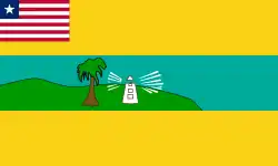 Vlag van de Liberiaanse county Maryland