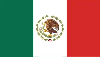 Vlag van Mexico (1934-1968)