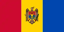 ? Achterzijde van de vlag van Moldavië (2010-)